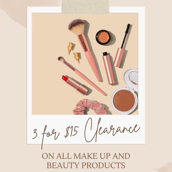3 for $15 Clearance on all Makeup & Skincare! - Picture 1 of 1